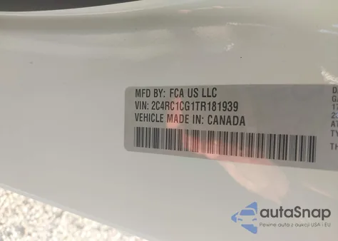 2026 Chrysler Voyager Lx z USA, uszkodzony, nr VIN 2C4RC1CG1TR181939